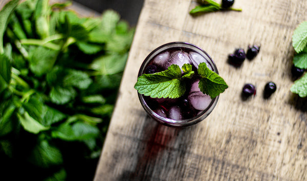 Blueberry Basil Mojito