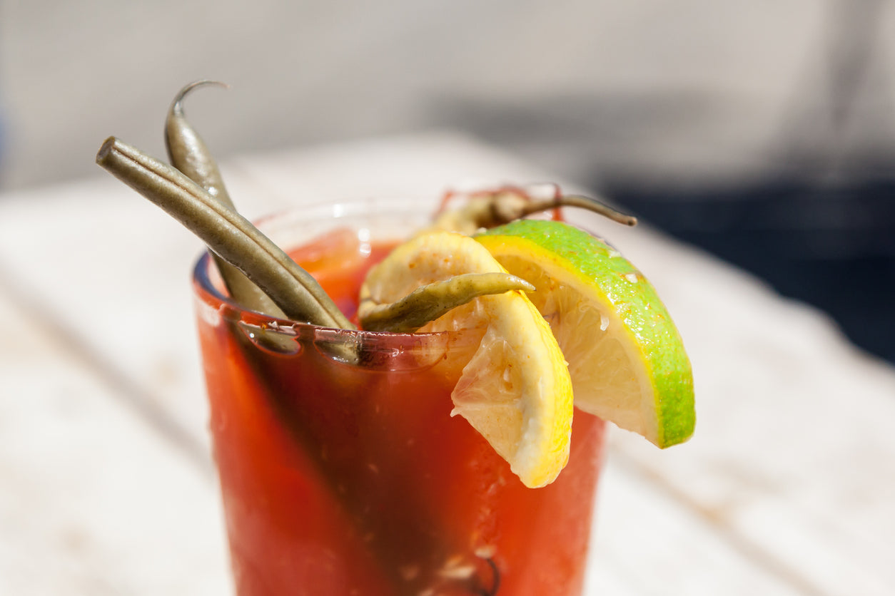 Spicy Bloody Mary with Rhubarb Habanero