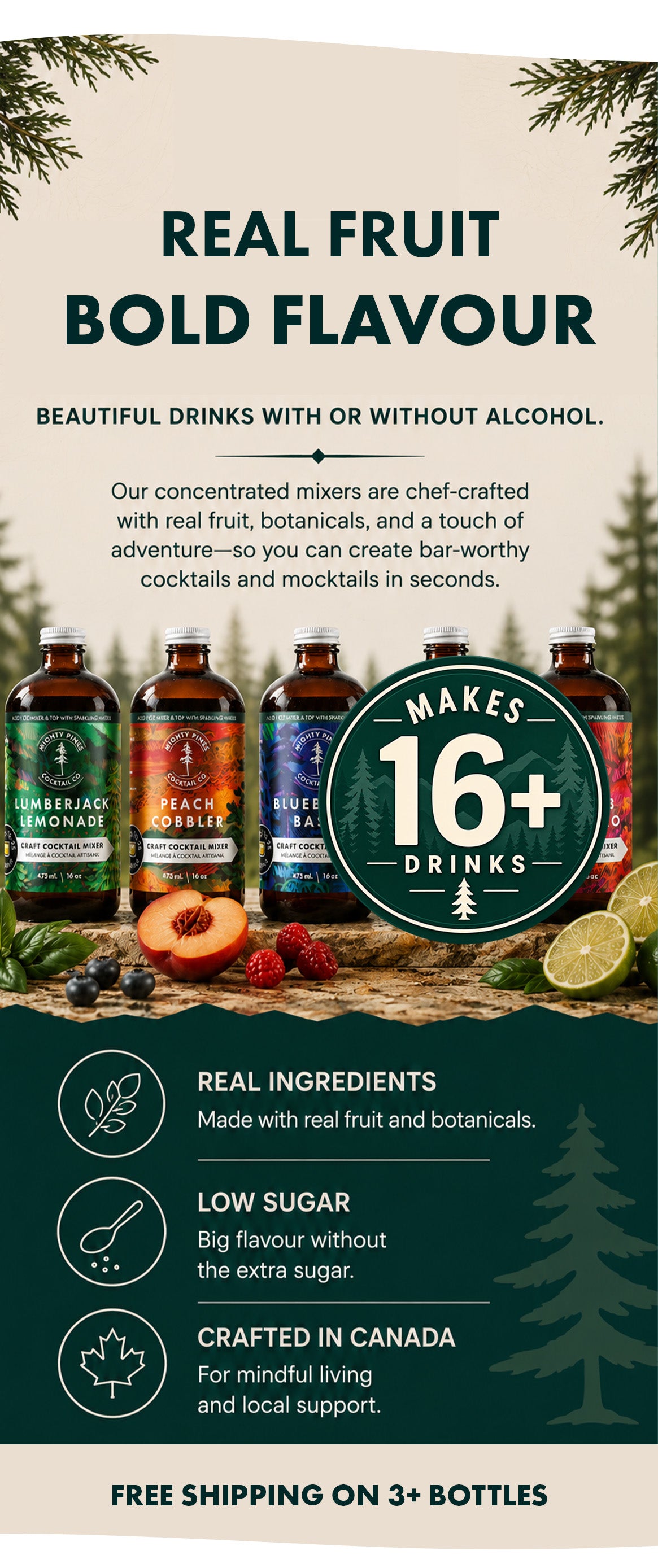 Premium Craft Mixers – Mighty Pines Cocktail Co.