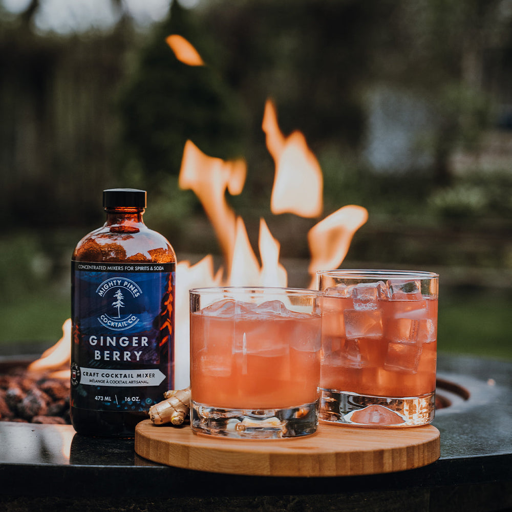Ginger Berry Cocktail or Mocktail perfect for Berry Moscow Mule Drinks